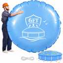 Hungdao 12 x 12 ft Pool Pillows for Above Ground Round Pool Air Pillow Winter Swimming Inflatable Accessories for Closing Winter Kit Outdoor Ice Equalizer Support Swimming Covers