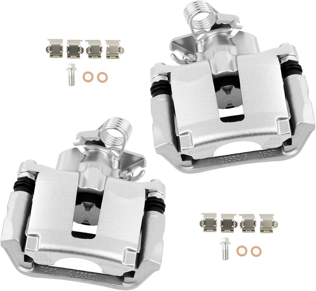 CCiyu Rear Left & Right Disc Brake Calipers Assembly 18B5467 18B5466