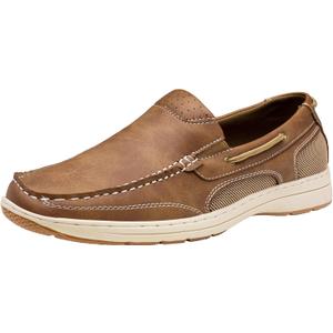 Vostey Men's Loafers & Slip-ons Casual Lightweight Boat Shoes Men (13, 3036a-darkbrown)