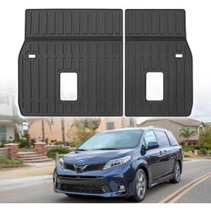 Custom for 2011-2020 Toyota Sienna Rear Seat Backrest Mats All Weather TPE Protection Mat Accessories (for 2011-2020 Toyota Sienna Backrest Mats)