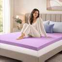DUMOS 1.5 Inch Cooling Gel Ventilated Soft Pressure Relief Mattress Topper, King