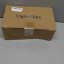 C7 C9 Christmas Lights Spring Clips,50Pcs Universal Clips Accommodate with E12 E17 Base & Mini lights & Wire for Christmas String Lights Outdoor,Perfect for Outside Gutter Roofline Railing Fence (50packs)