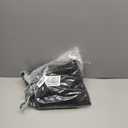 NICETOWN Black French Door Curtains for Window, 100% Blackout Thermal Insulated Window Covering for Glass Door, Front Kitchen Curtain Tie Up Shade 26W x 72L Inches Long, 1 Panel