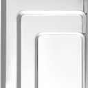 3 Pack Stainless Steel Baking Sheets - Non Stick Cookie Sheets & Pans for Oven, No Coating, Warp-Resistant & Dishwasher Safe, 9/12/16 Inch