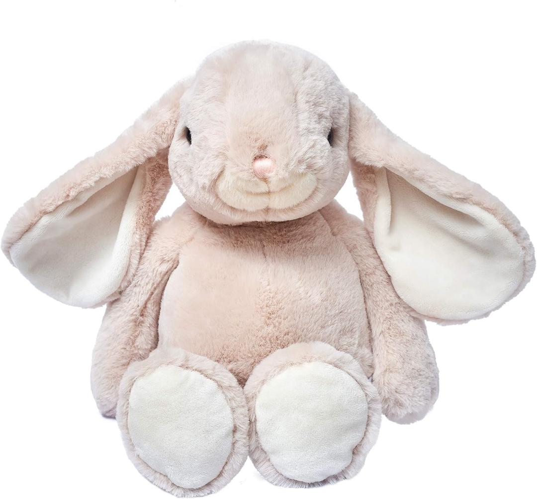 DILLY DUDU Beige Bunny Rabbit Stuffed Animal Plush Toy Best Gifts 14-Inch