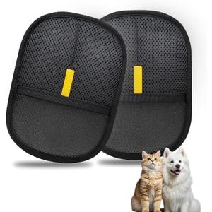 Pet Hair Remover, electrostatic pet Hair Removal Gloves, cat and Dog pet Hair Removal Tools, Suitable for Bed Sheets, Blankets, Clothes, Sofas, Multi-Functional Beauty Gloves -2 Piece