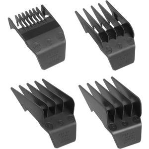 Professional Peanut Clipper Guards for Wahl Peanut  From 1/8 Inch to 1/2 Inch, Fits for Wahl Peanut, Black-4PCS (4Pack)