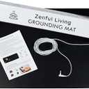 Zonama Living Grounding Mat, 24 x 16 inches, Black, with 15ft Earthing Cord and Instructions