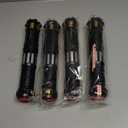 Cawiew 4 Pack Light up Sword Saber with FX Sound (on-Off Control) and Full Retractable Handle, 4 Colors LED Glow in The Dark Toy for Kids Adult