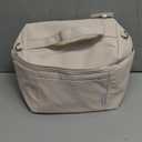 NOL Natural Organic Lifestyle Insulated Lunch Bags for Women Cooler Bag Lightweight Nylon Waterproof Lunch Box For WorkMedium, Cream, Medium (8 Liters)