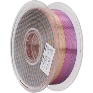 3D Printer Silk Shiny PLA Filament, Gradient 1.75mm, Wide Compatibility, Strict Quality Control, Beautiful Silk Texture, Excellent Prints 3D Printer Silk Shiny PLA Filament, Gradient 1.75mm, Wide Compatibility, Strict Quality Control, Beautiful Silk Texture, Excellent Prints