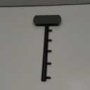 Folding Wall Mounted Clothes Hanger Rack with Swing Arm, Foldable 180Rotation, Stainless Steel 304 Folding Clothes Hanger Drying Rack Rod, for Laundry Room Valet Hook (Black)