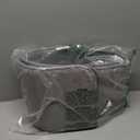 Yimobra U-Shaped Toilet Bath Mat Set 2 Piece - Super Soft Absorbent Quick Dry Memory Foam Bathroom Rugs, Machine Washable Non Slip Floor Carpet for Tub Shower & Single Sink (17x24 & 24x20, Gray)