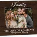 Family Picture Frame Gifts - Family Photo Frame, Mother Father Grandparents Gifts, The Love of a Home Is Life's Greatest Blessing Wooden Picture Frame 5x7 for Tabletop or Wall Hanging