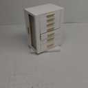 360 Rotating Jewelry Box with 7 Drawers, Spacious Vertical Jewelry Organizer with Glass Window, Jewelry Storage Case, Dustproof & Moisture-resistant Design, White