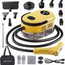 Handheld Steam Cleaner, 10s Fast Handheld Heating Steamer for Cleaning 15-in-1 High Pressure Steam Cleaner for Home & Kitchen, Grease, Grout, Tile,Floor,Couch and Car (Yellow)