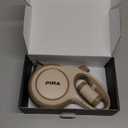 PINA Upgraded Retractable Dog Leash, 26 ft Dog Leash for Small Medium Large Dogs Up to 110lbs, Heavy Duty Reflective Nylon Tape 360 Tangle-Free, with Anti-Slip Handle, One-Handed Brake, Pause, Lock (Khaki)