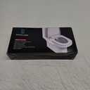 Ultra-Slim Bidet Attachment, Posterior&Feminine Wash-(Retractable Dual Nozzles), Non-Electric Bidet Attachment for Toilet Seat, Adjustable Fresh Cold Water Pressure, Stainless Steel Inlet (White)