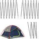 3 PCS Tent Poles Replacement for Coleman 4 Person Sundome Camping Tent, Camping Tent Accessories for Coleman Sundome Tent, Pre-Assembled Replacement Poles