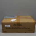 Stuffed Animal Storage & Organizer, with 2-Piece Large Detachable Toy Storage Bags, Wooden Tall Zoo Toys Storage with Wheels for Kids Playroom Kidroom Bedroom, Easy Assemble, 53 Inch