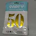 40 Inch Gold 50 Number Balloons Giant Jumbo Huge 50 Foil Mylar Helium Number Digital Balloons Gold Birthday Mylar Digital Balloons 50th Birthday Parth 50th Anniversary Events Party Decorations Pack of 2