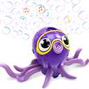 SYNCFUN Dancing Octopus Bubble Machine with Music, 360° Moving & Auto-Avoidance, Cute Bubble Machine Gun Blower with Solution Refills for Kids, Easter, Outdoor, Birthday, Party