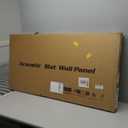 Wood Slat Wall Panel, 48'' x 24'' Wood Panels for Wall, 3D Soundproof Wall Panels, Large Acoustic Panels for Interior Ceiling and Wall Decor Noise Reduction, 2 Pack, Walnut