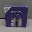 Cat Water Fountain Stainless Steel: 74oz/2.2L Cat Fountain for Drinking - Pet Water Fountain for Cats Inside - Quiet Cats Water Bowl Dispenser - Kitty Drinking Fountains - for Pets& Small Animals