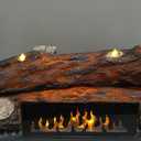 Electric Fireplace Logs Realistic Flame Effect Candle LED Flame Light USB Powered Electric Fireplace Remote Control Fireplace Placement Home Decoration 12.4*5.91*7.87 In No Heat Function