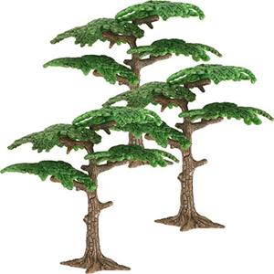 Toddmomy 3pcs Fake Trees Model,Miniature Train Scenery Architecture Trees Miniature Forest Railroad Scenery Cypress Tree for DIY Crafts Scenery Landscape