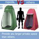 ROPODA Pop Up Tent 83inches x 48inches x 48inches, Upgrade Privacy Tent, Porta-Potty Tent Includes 1 Removable Bottom, 8 Stakes, 1 Removable Rain Cover, 1 Carrying Bag