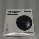 Banyaa Jar Opener Bottle Opener for Seniors with Arthritis - Under Cabinet Jar Opener for Weak Hands, Rotary Lid Opener, Easy Twist-Off Lids for Jars & Bottles, Original Kitchen Gadgets (Red)