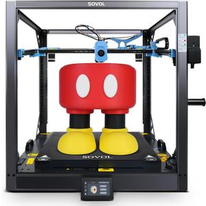 Sovol SV08 MAX CoreXY 3D Printer, Voron 2.4 Open Source 700mm/s High Speed 3D Printers, with Eddy Current Sensor Leveling, XYZ Full Linear Rails and Camera, Larger Build Volume 19.7x19.7x19.7in