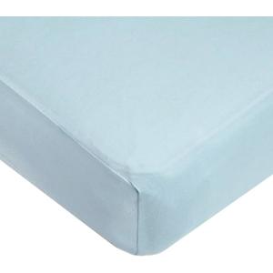 American Baby Company 2 Pack 100% Natural Cotton Fitted Crib Sheets 52" x 28" - Soft, Breathable, Hypoallergenic & Gentle Toddler Bed Sheets, Blue, Neutral for Boys & Girls