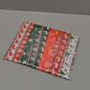 6 Pcs Christmas Headbands for Women Xmas Striped Non Slip Elastic Sweat Hairband Workout Yoga Running Sport(Christmas Set 3)