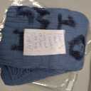 TREELY 100% Cotton Knitted Throw Blanket Couch Cover Blanket(50 x 60 Inches, Dusty Blue)