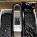 Aidoly Under Desk Elliptical Machine, Ellipse Leg Exerciser As Seen On TV with Remote Control, 12 Adjustable Speeds, Forward & Reverse, Mini Ellipse Leg Trainer for Home & Office，Silver