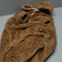 3XL Dog Sweaters for Large Dogs,Dog Hoodie,Warm Fuzzy Fleece Sweatshirt with Hood & Pocket,Leash Hole,Cozy Cold Weather Pet Clothes Sweater Hoodie for Large Dogs(Coffee,3XL) (3XL: 55-75lbs)