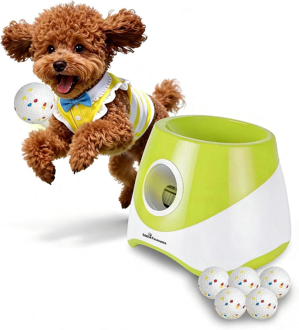 Automatic Dog Ball Launcher, Dog Ball Thrower with 3 Launching Distance