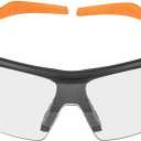 KLEIN TOOLS 60171 Safety Glasses, PPE Protective Eyewear with Semi Frame, Scratch Resistant and Anti-Fog, Clear Lens, 2-Pack