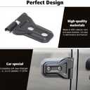 RT-TCZ Jeep Hinge Cover Trim - Front & Rear Door Hinges, Exterior Decoration Accessories - Compatible with Jeep Wrangler JL Unlimited 4-Door & Gladiator JT 2018-2024, 8Pack, Matte Black