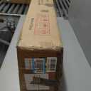 Over The Toilet Storage Cabinet with Tempered Glass Doors & Metal Stand, Over Toilet Organizer with Adjustable Shelf Space Saver Over Toilet , Tall Freestanding Shelf/Rack for Bathroom, Modern, White