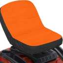 Orange Universal Riding Lawn Mower Seat Cover, Polyester, Fits Tractor, Riding Mower Accessories
