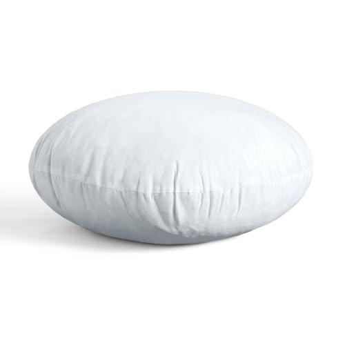 MIULEE 14 Inch Round Pillow Insert, Floor Pillow Memory Foam Circular Cushion Decorative Throw Pillow Stuffer Lumbar Sham Forms for Couch Bed Sofa Meditation