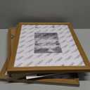 Egofine 11x14 Picture Frames with Plexiglass, Display Pictures 5x7/8x10 with Mat or 11x14 Without Mat Set of 4 for Tabletop and Wall Mounting, Carbonized Brown