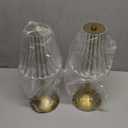 Cordless Table Lamp Rechargeable,LED 3 Colors Light Touch Dimmable Gold Small Lamp Decorative 12" for Nightstand,Bedside,Kitchen,Living Room 2600mAh High Capacity Battery Powered (Acrylic Flower)