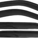 Window Visor Compatible with 2002-2006 Honda CRV SUV, Slim Style Acrylic Smoke Tinted Sun Rain Shade Guard Wind Vent Air Deflector by IKON MOTORSPORTS, 2003 2004 2005