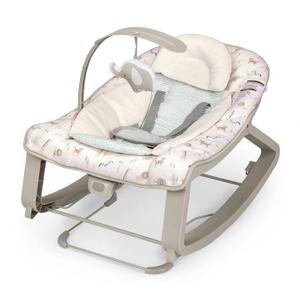 Ingenuity Keep Cozy 3-in-1 Grow with Me Vibrating Baby Bouncer, Green | Seat & Infant to Toddler Rocker, Vibrations & Toy Bar, 0-30 Months, Up to 40 lbs