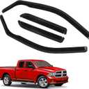 4 PCS in Channel Rain Guards for 2009-2018 Dodge Ram 1500 Quad Cab, Smoke Tinted Vent Window Visors, Side Window Deflectors Vent Shade Shield, 2010 2011 2012 2013 2014 2015 2016 2017