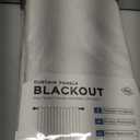 INOVADAY 100% Blackout Curtains for Bedroom, Black Out Curtains 96 Inch Long, Clip Rings Linen Blackout Drapes, Thermal Insulated Room Darkening for Living Room, 2 Panels - Beige,W50xL96